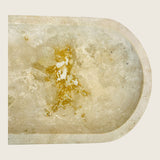 Travertine Oval Tainted Tray