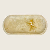 Travertine Oval Tainted Tray