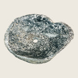 Black and White Specked River Stone Sink