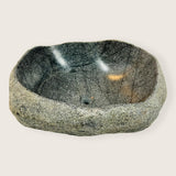 Black Speckled River Stone Sink