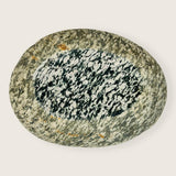 River Stone Black And White Grazed Soap Dish