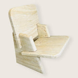 Travertine Throne Chair