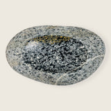 Riverstone White lined Spotted Soap Dish