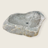 Heart Shaped Streaked River Stone Sink