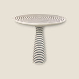 Pinstriped Side Table