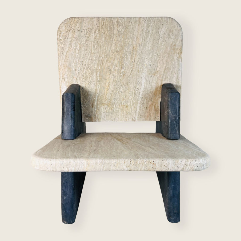 Travertine Throne Chair