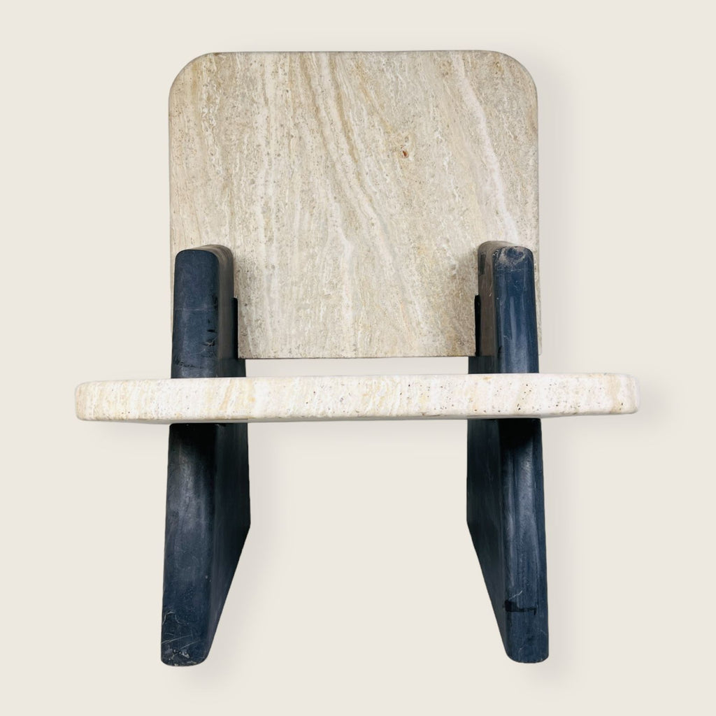 Travertine Throne Chair