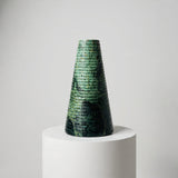 Grooved Marble Vase - Small