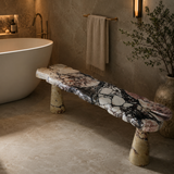 Scarletto Bench - Red & White