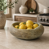 Dull Mustard Spiral Bowl