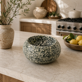 Rounded Black and White Bowl
