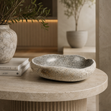 Grey Speckled Riverstone Bowl