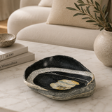 Black & White River Stone Bowl