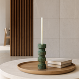 Banded Cylindrical Candle Stand