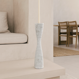 Corrugated Hourglass Candle Stand - Medium