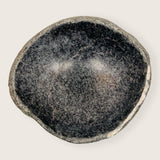 White Rimmed Black Bowl