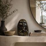 Sculpted Visage Decor Object
