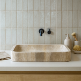 Arced Renctangle Sink (Beige)