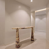 Crimson Crest Console Table