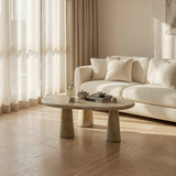 Three Horned Side Table - Travertine