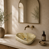 Honey Gold River Stone Sink