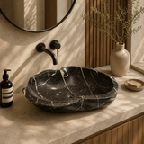 Striped Brown River Stone Sink