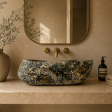Caramel Spotted Sink - River Stone
