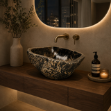 Cheetah Marked River Stone Sink