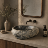 Brushed Brown River Stone Sink