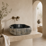 Brushed Ragged Sink -  River Stone
