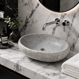 Grey Specked River Stone Sink