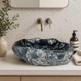 Black and Green Riverstone Sink