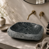 Pebbled Waves River Stone Sink