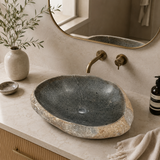Contrast River Stone Sink