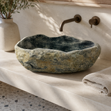 Fern & Fossil Stone Sink - Riverstone