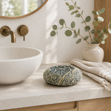 White Dotted Soap Dish - Riverstone