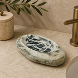 River Stone Black Webbed Soap Dish