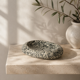 River Stone Beige Black Specked Soap Dish