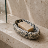 Riverstone Zebra Striped Soap Dish