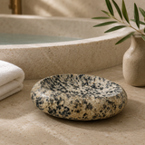 Riverstone Eggshell Polka Dot Soap Dish