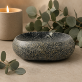Riverstone Black Sprinkled Soap Dish