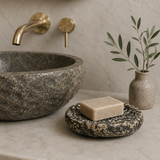 Riverstone Zebra Patterned Soap Dish