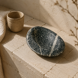River Stone White Mark Soap Dish