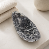 River Stone White Brushed Soap Dish