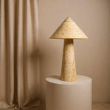 Cone-Head Table Lamp (Beige)