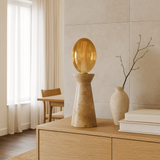 Funnel Table Lamp (Beige)