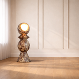 Totem Table Lamp / Floor Lamp (Red & White)