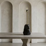Tall Stone Base Lamp