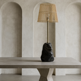 Tall Stone Base Lamp