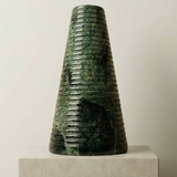 Grooved Marble Vase - Small